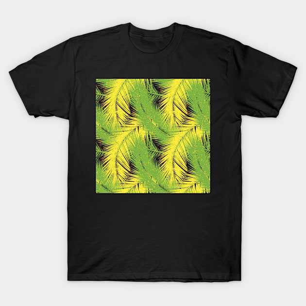 Tropical leaves. Seamless pattern T-Shirt by natasedyakina